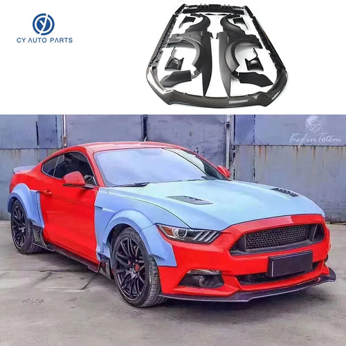 Wide Body Style Carbon Fiber Front Rear Bumper Lip Car Fender Wheel