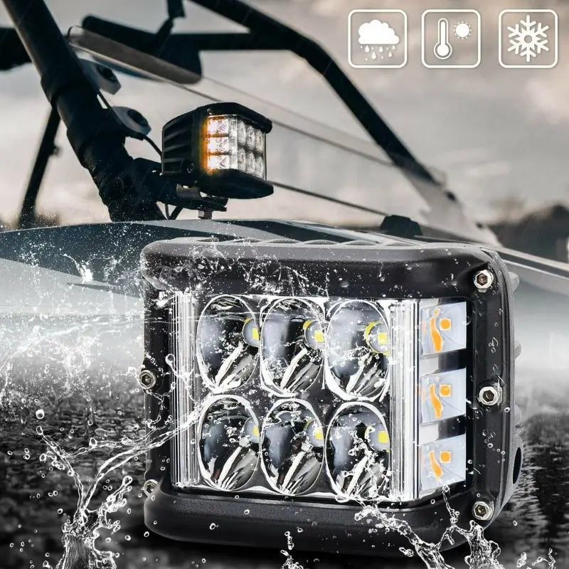 4"LED Work Light Dual Side Shooter Led light 45W Led Pod Off Road