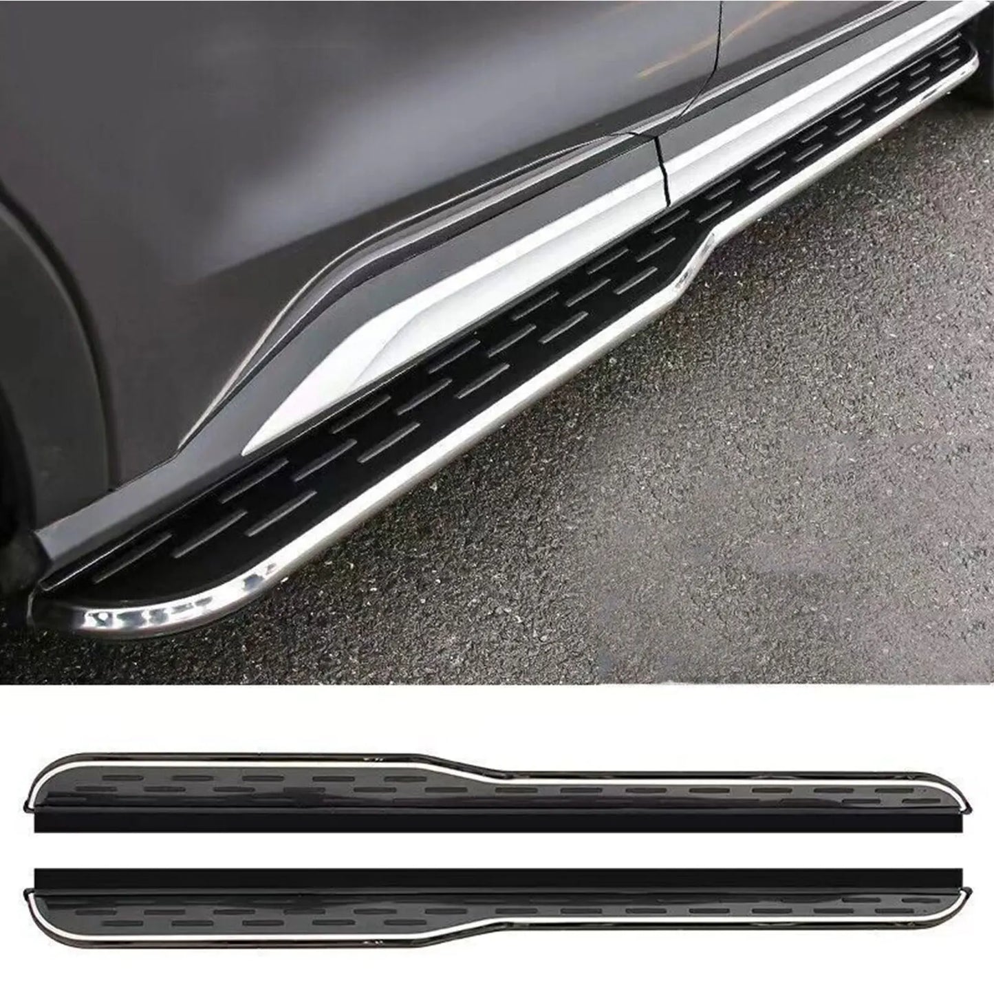 2pcs Fixed Running Board Side Step Nerf Bar Fits For Subaru Outback