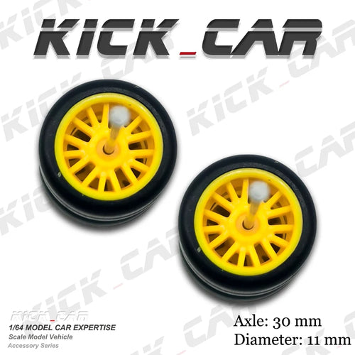 1/64  ABS Wheels Diameter 10.8mm Tyre for Diecast Model Car Basic