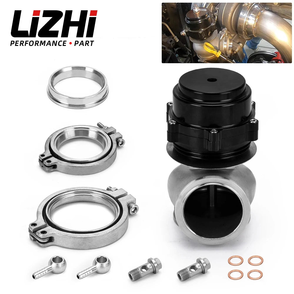 LIZHI - Universal Billet Aluminum Car 60MM Vband V60 Flange Turbo