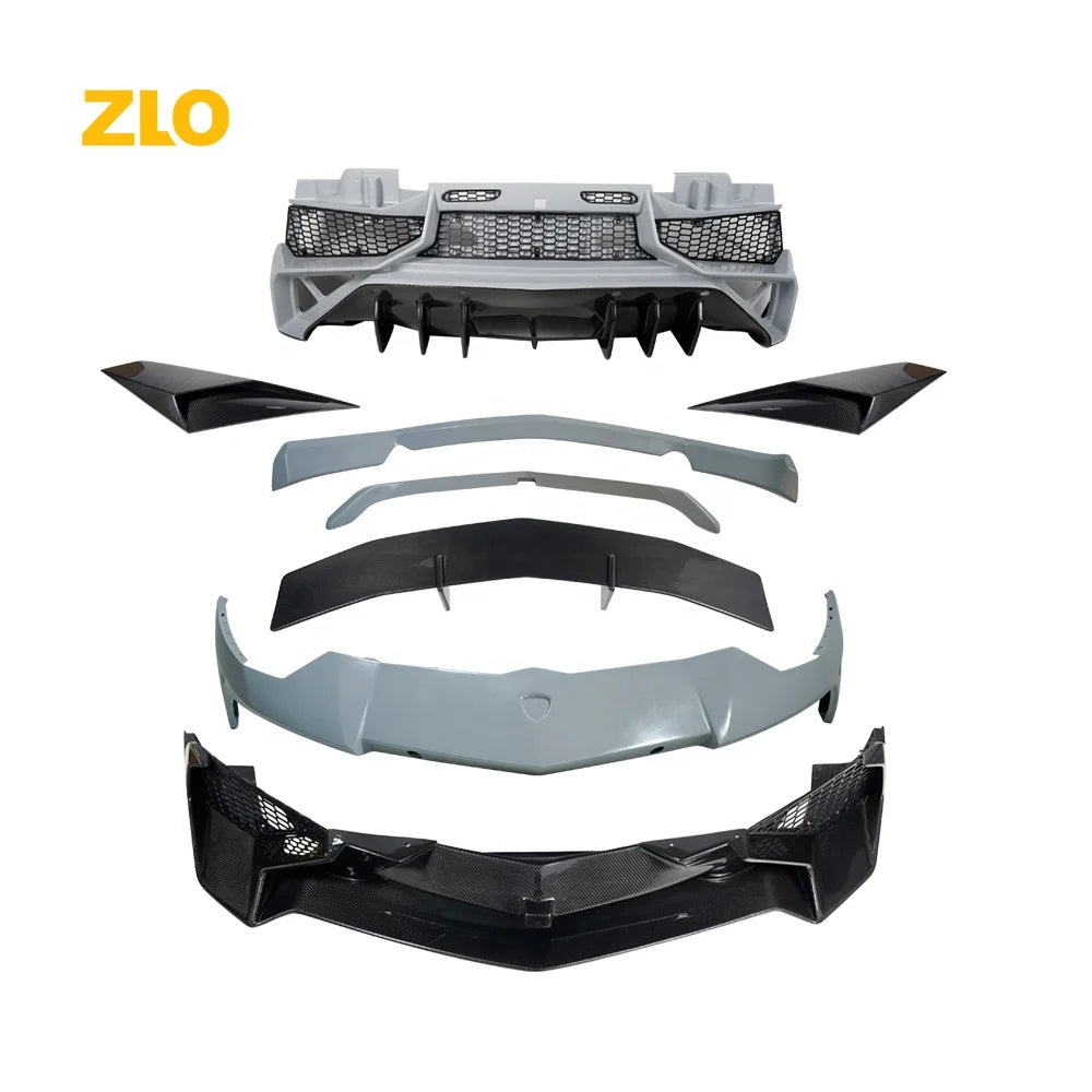 ZLO SV Style Dry Carbon Fiber Bodykit  Bumper  Lip Spoiler Air Vents