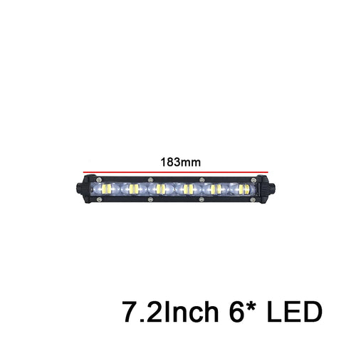 20" /13"/ 8" Aluminum 6D Spot Beam Slim LED Work Light Bar Single Row