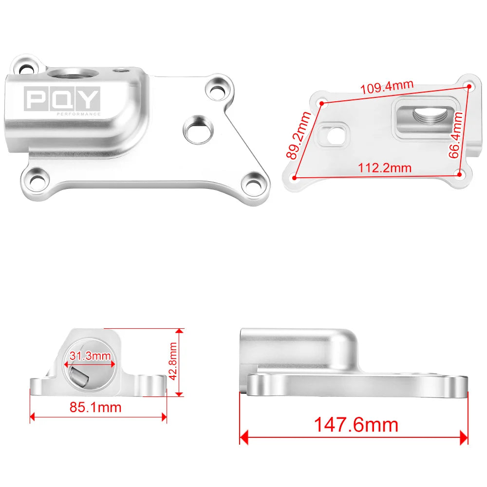 LIZHI High Quality Auto Upper Coolant Housing Straight With Filler