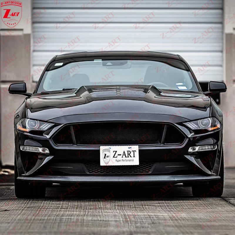 Z-ART GT500R Engine Hood for Ford Mustang Carbon Fiber Engine Lid for