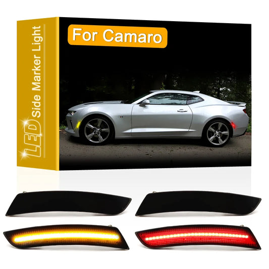 Smoked Lens Front Rear LED Side Fender Marker Lamp Assembly Parking