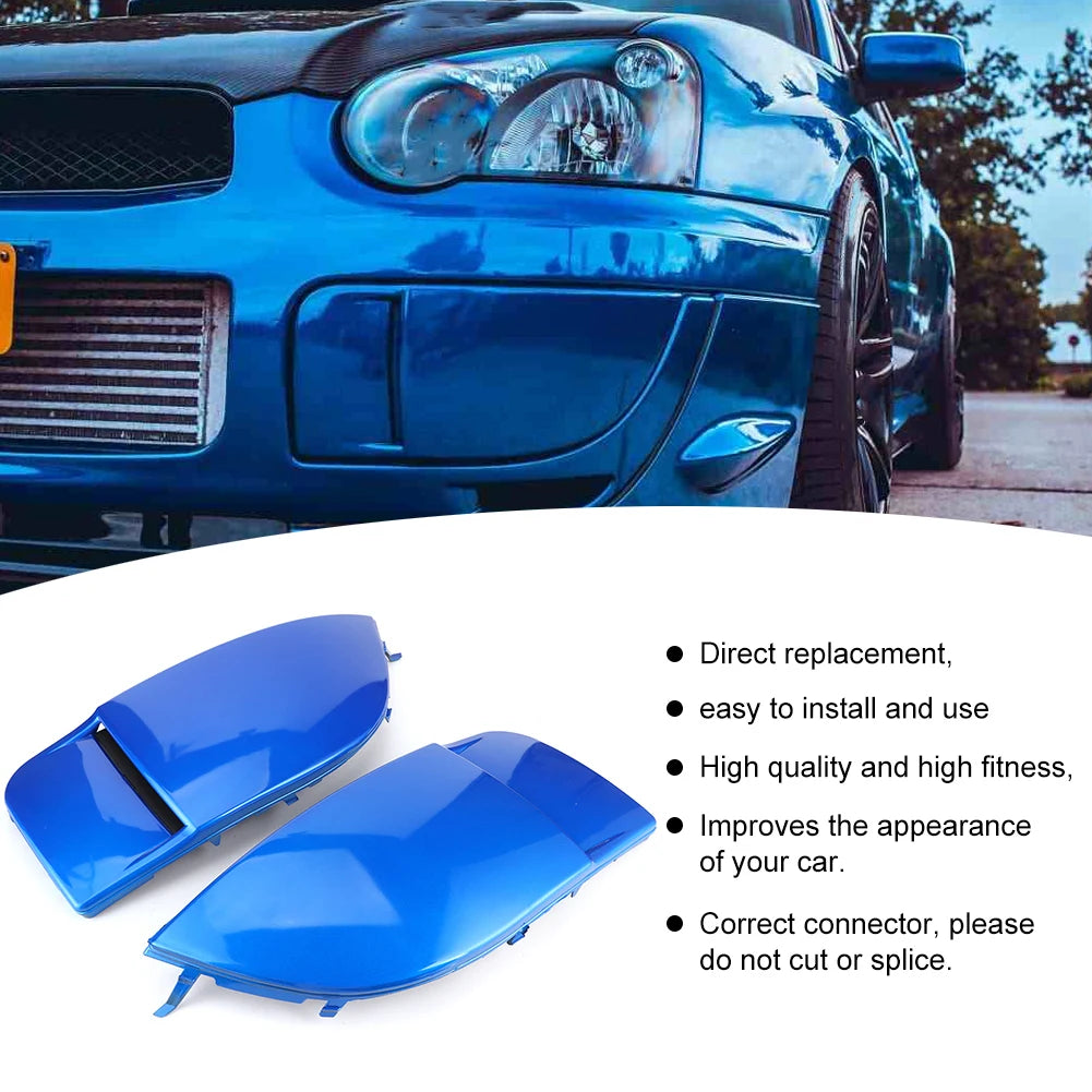 1 Pair Front Fog Light Bezel Lamp Cover Fit For Subaru Impreza STI WRX