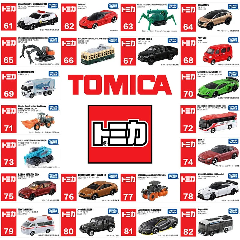 Takara Tomy Tomica No.61-No.80 Cars Hot Pop 1:64 Car Model