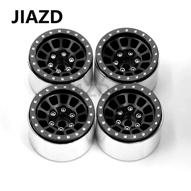 4PCS TRX4M 1.0'' Metal Wheels Upgrade Hub Rim for 1/18 RC Crawler Car