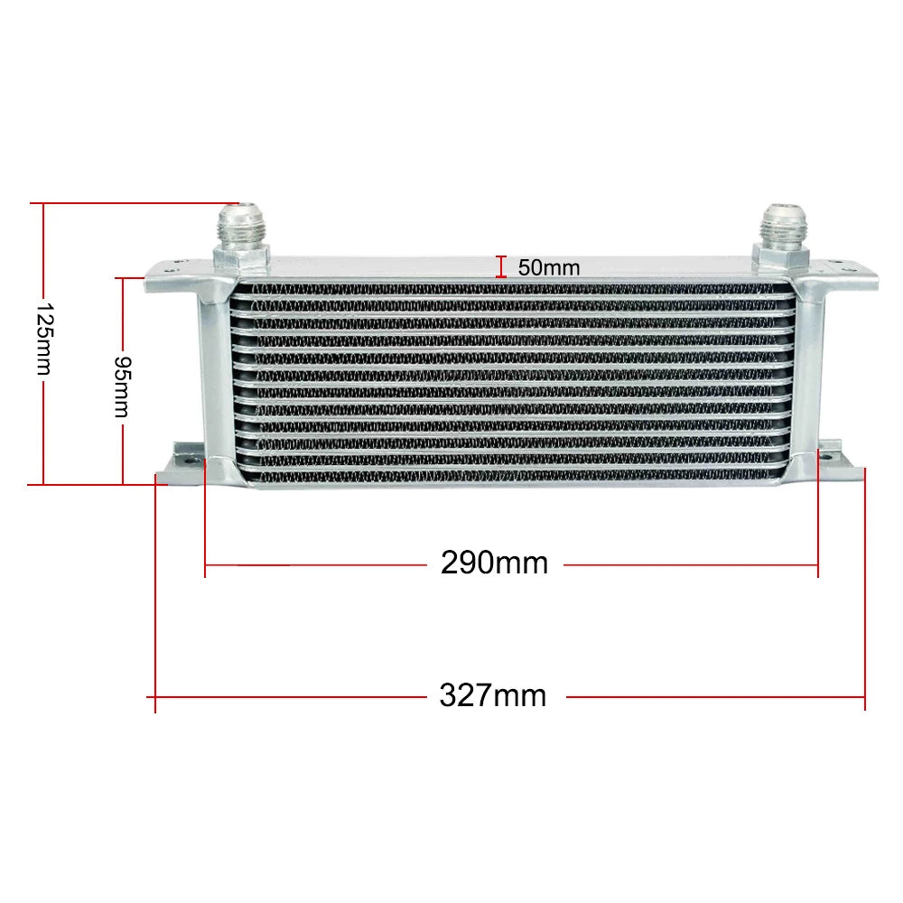 LIZHI Universal 13 Rows Oil Cooler Kit And Oil Filter Relocation Male