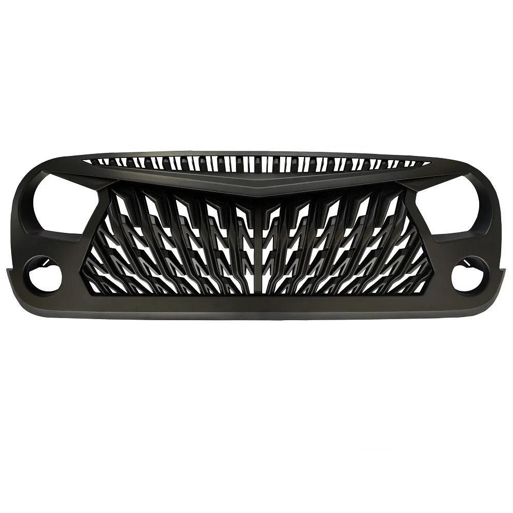 with led eagle wings front car grills grille abs material for jeep jk