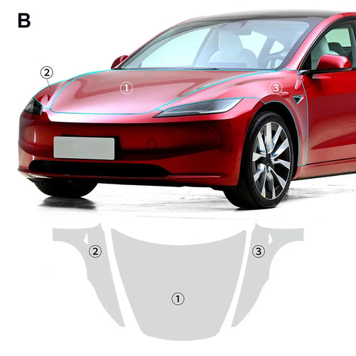 1SET Paint Protection Film for Tesla Model 3 Highland 2024 8.5thick