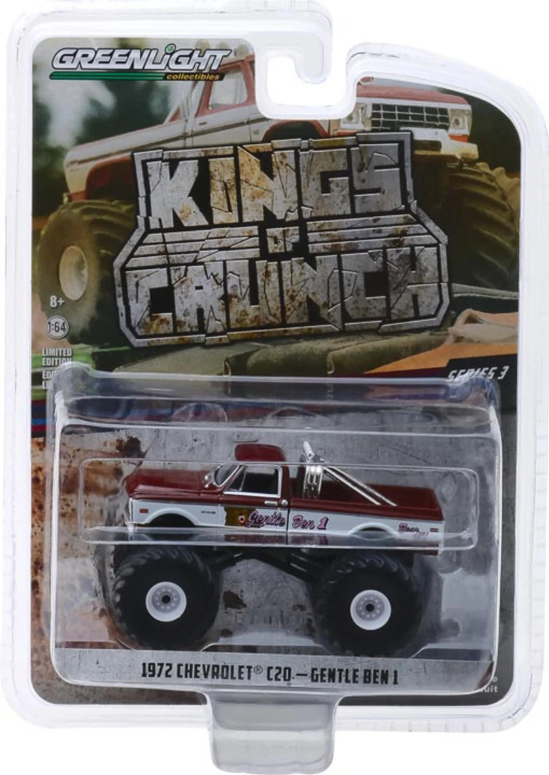 1:64 1972 Chevrolet C20 Bigfoot High Simulation Diecast Car Metal