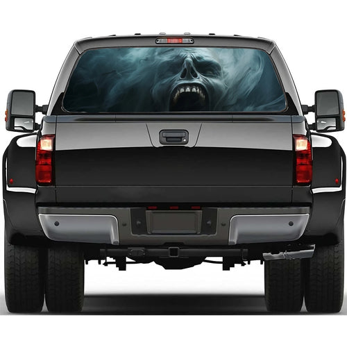 Scary Monster Design Car Rear Window Decal Fit Pickup,Truck,Car