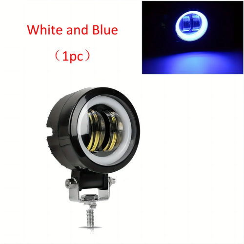 3 Inch 7D Lens LED Motorcycle Headlight Waterproof Angel Eye Work