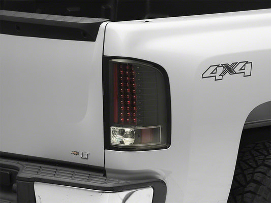 Raxiom LED Tail Lights; Black Housing; Clear Lens