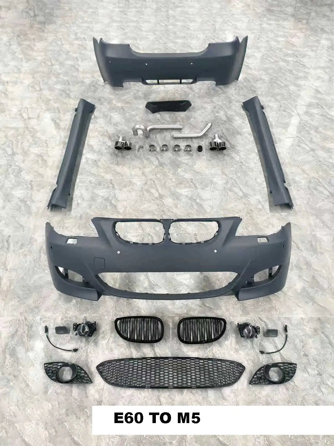 Upgrade Full Bodykit Kit Front Bumper Surround Grill Cover for BMW M5