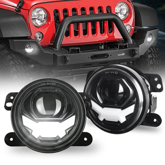 4 inch Laser Fog Lights Front Bumper Suitable for JEEP Wrangler JK TJ