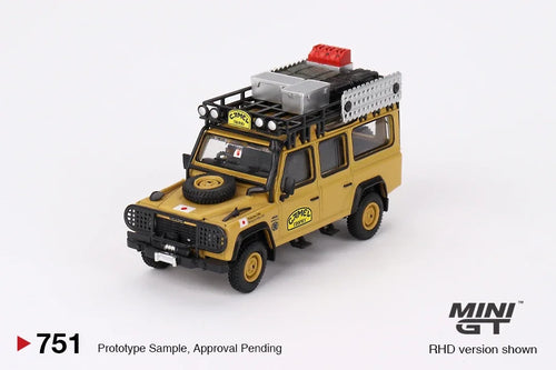 **Pre-order ** MINI GT 1:64 Defender 110 1989 Camel Team Japan  Model