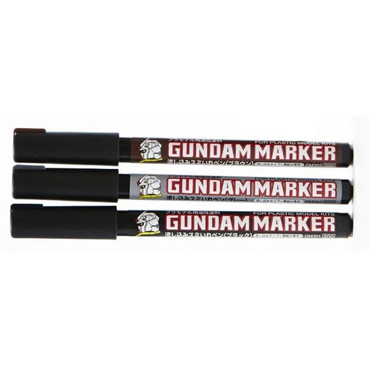 3pcs/set GSI Mr. Hobby Marker Pen Combo Set GM301 GM302 GM303 ( Pour