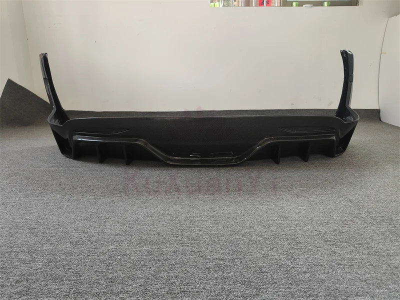 =High quality RZ style 3K carbon fiber rear diffuser for Tesla Model X