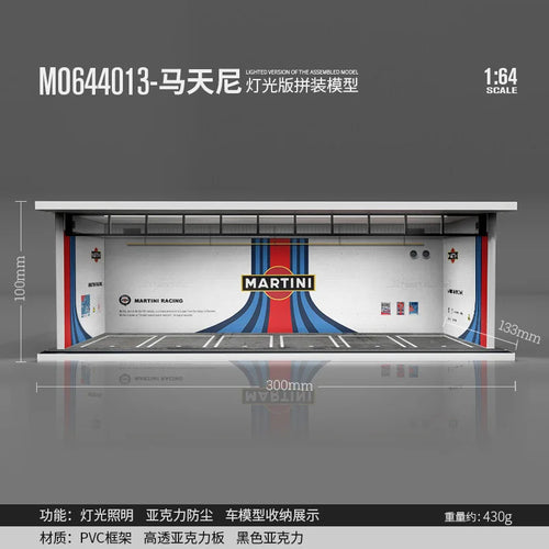 TimeMicro&MoreArt 1:64 Parking lot model scene 1:64 simulation alloy