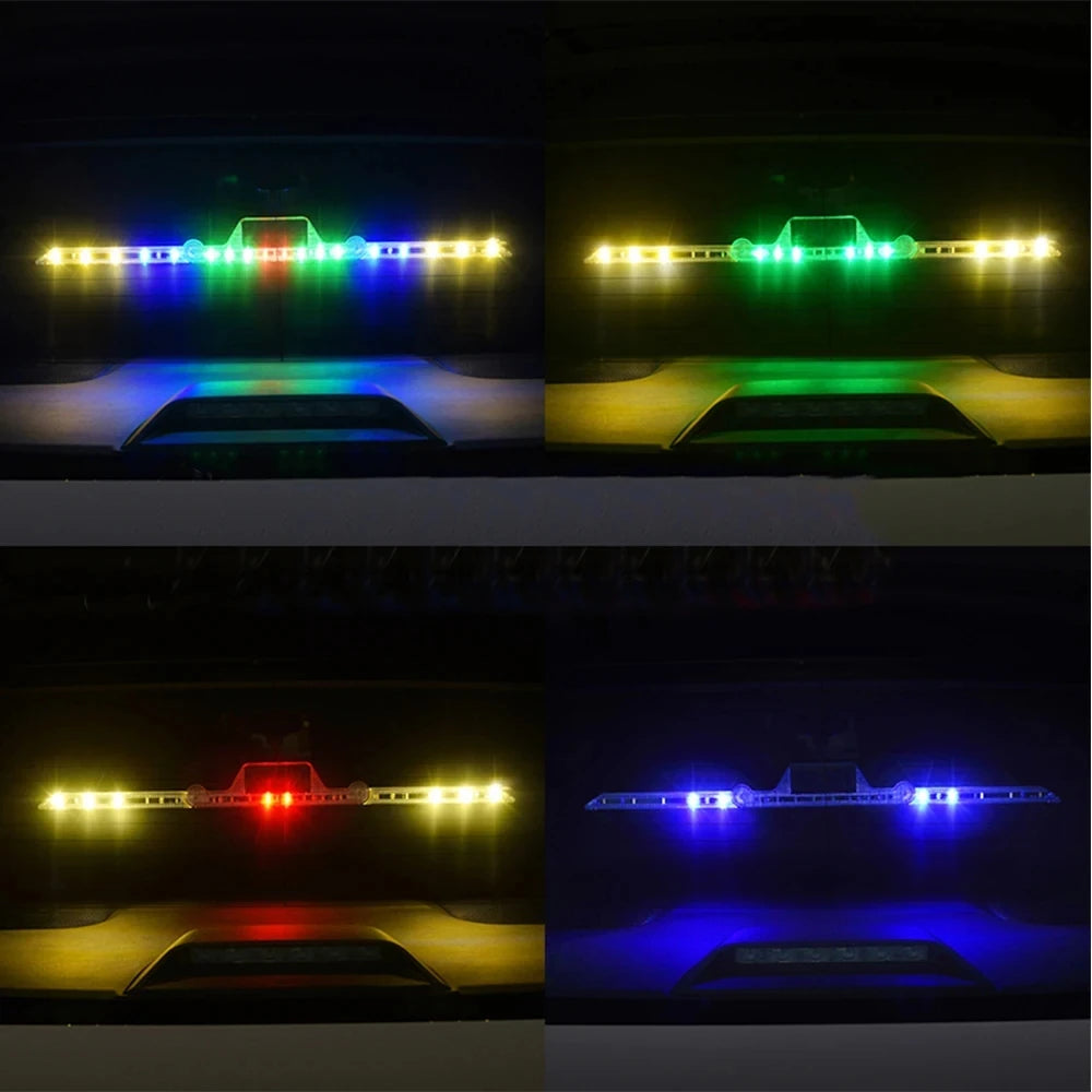 1x Car Accessories Solar LED Strobe Police Lights For nissan Z Nismo