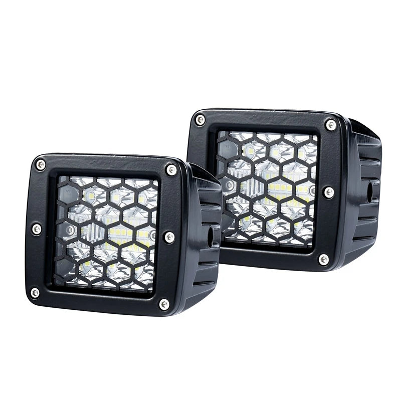 3 Inch Flush Mount Work Light LED Spot Flood Light Bar Aluminum Bright