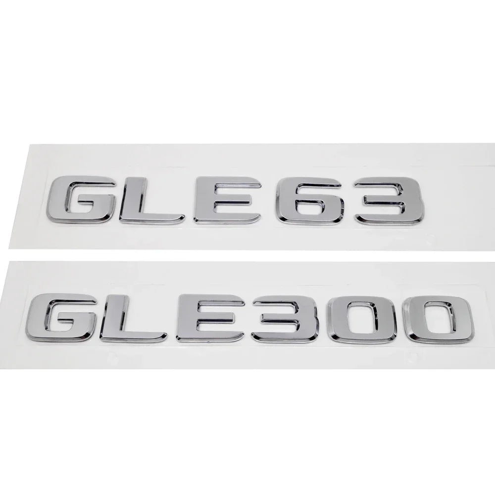 ABS Plastic GLE63 GLE300 Trunk Rear Logo Badge Emblem Sticker For