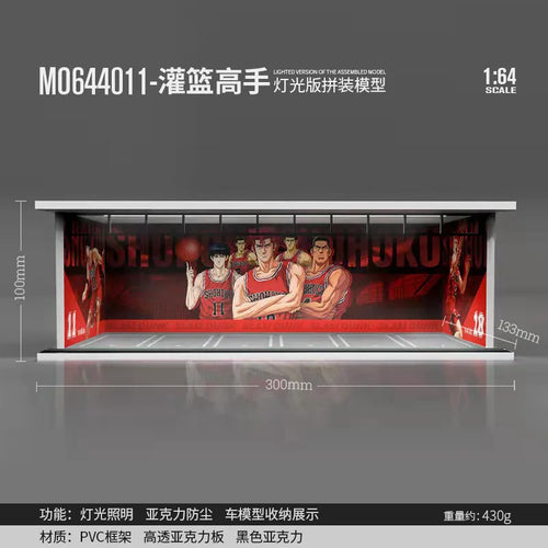 TimeMicro&MoreArt 1:64 Parking lot model scene 1:64 simulation alloy