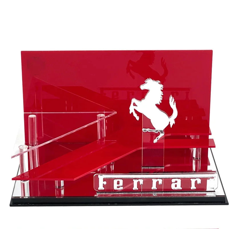 1/64 Scale Galloping Horse Scene Storage Box Car Model Acrylic Display