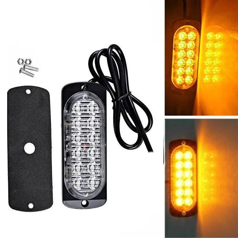 12LED Car Truck Urgent Always Bright Light DC12V-24V 36W For DRL Truck