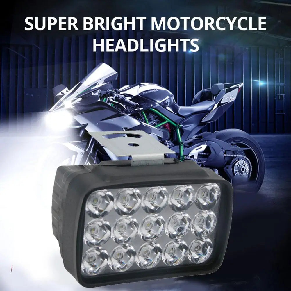 12V LED Work Light Bar 6/8/9/12/15/16 LED SMD Motorcycle Headlight Fog