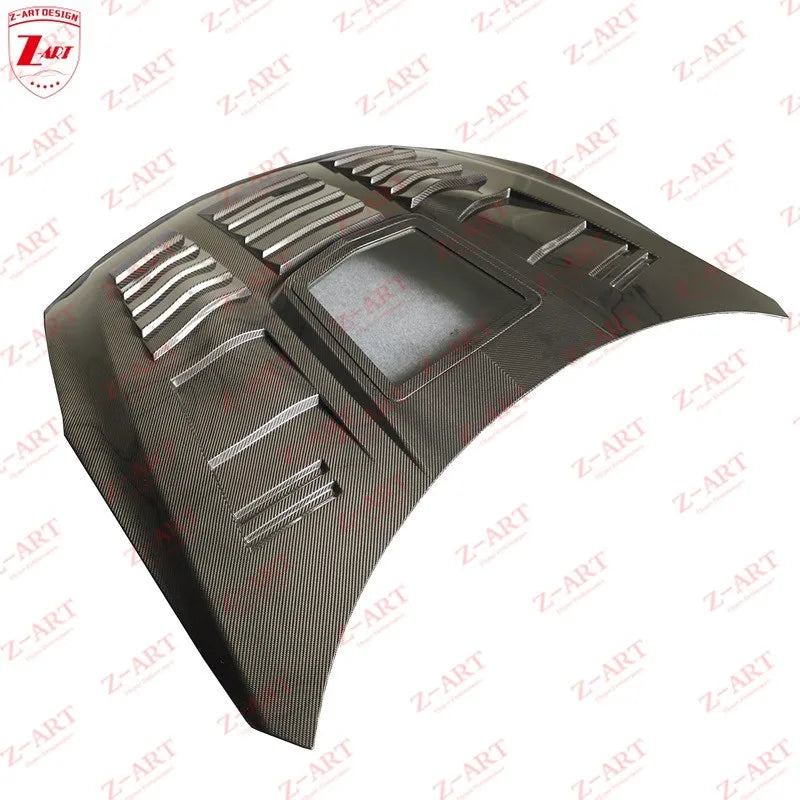 Z-ART GTR R35 Dry Carbon Fiber Engine Bonnet for GTR R35 Transparent