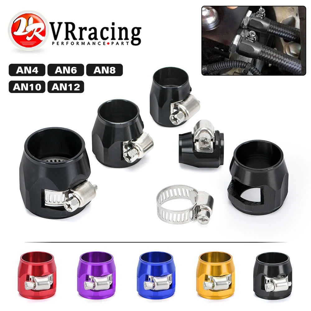 1pc AN4 AN6 AN8 AN10 AN12 Car Hose Finisher Clamp Radiator Modified