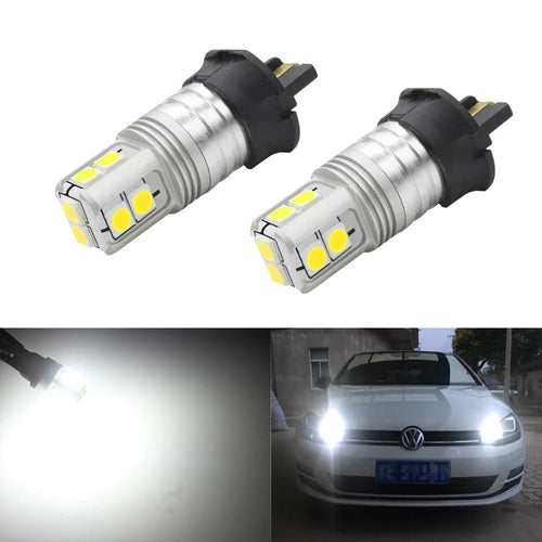 2PCS Xenon Error Free White Bay9s H21W 64136 LED Bulbs For Volkswagen