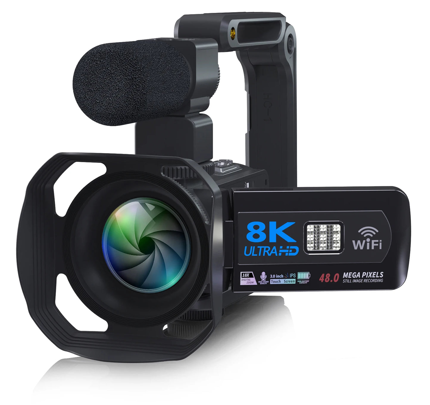 8K Professional Camcorder WIFI Digital Video Camera For Youtube