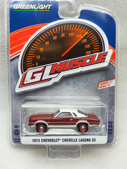 1: 64 1974 Chevrolet Laguna S3  Diecast Metal Alloy Model Car Toys For