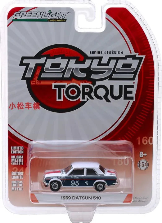 1: 64 Tokyo torque 1969 Datsun 510 # 95  Diecast Metal Alloy Model Car