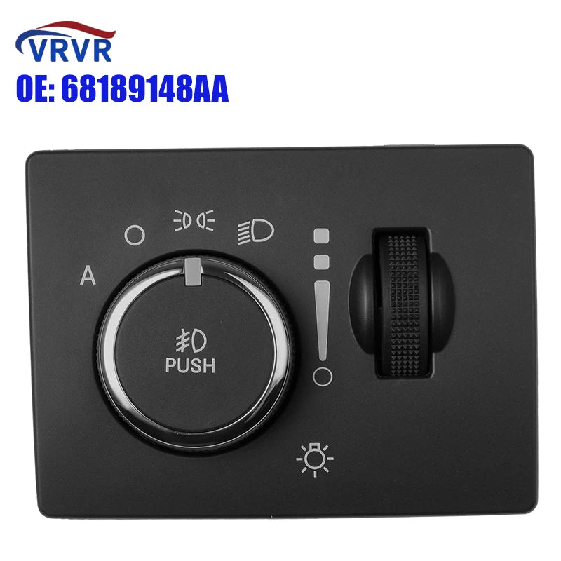 VRVR 68189148AA 68189156AA Headlight Fog Light Control Switch For