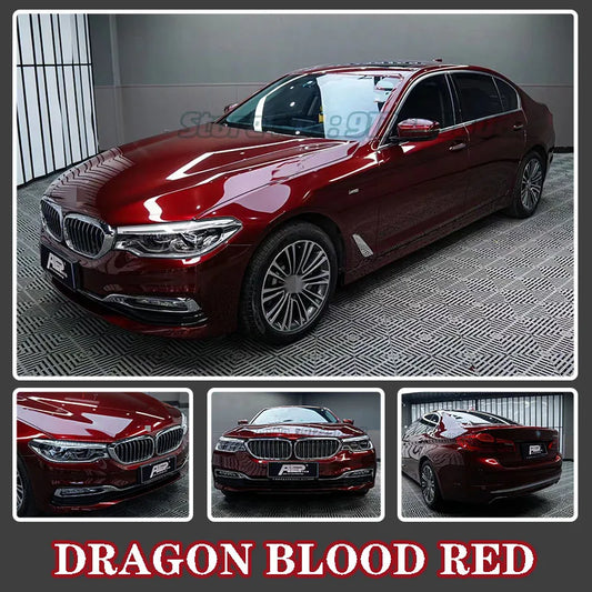 1.52x18M Glossy Color Dragon blood red DIY Car Body Films Vinyl Car