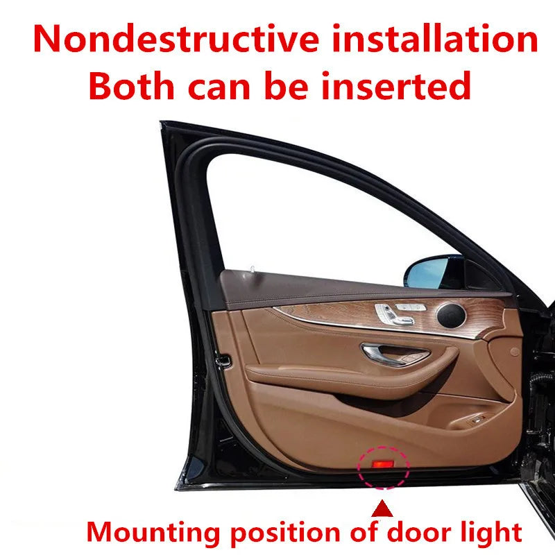 2pcs Car Door Light Projection Welcome Lamp Laser Spotlight For