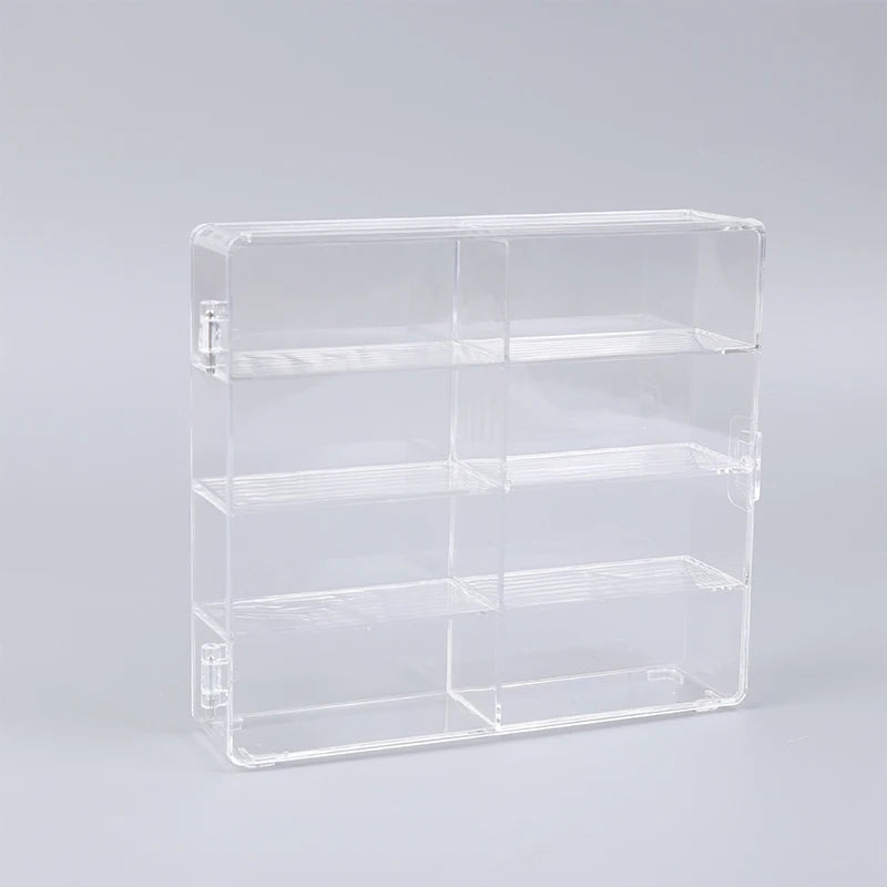 1:64 Scale Car Model Storage Box 8 Slot Clear Display Shelf Toy Car