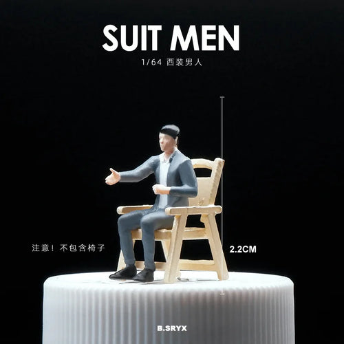 1/64 Simulation Doll Model Miniature Figure Toy Hand Mini Man Scene