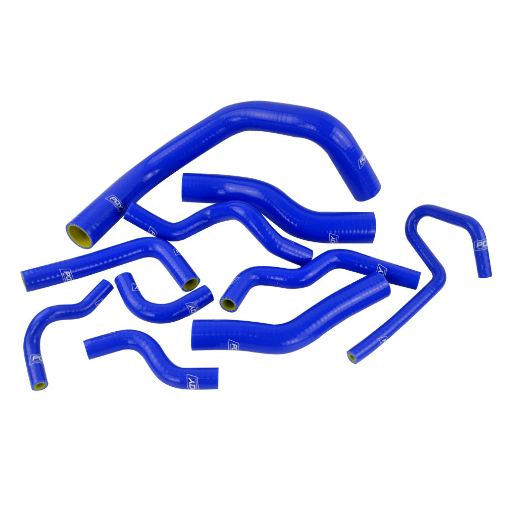 LIZHI RACING - 10PC Blue Silicone Radiator Hose Kit for Nissan Silvia