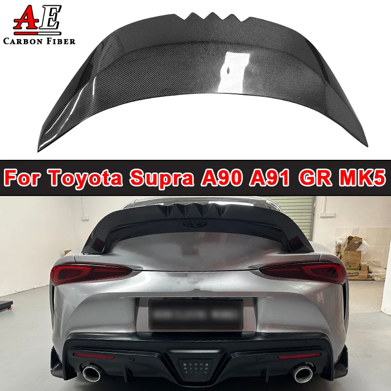 Real Carbon Fiber Rear Trunk Spoiler Tail Boot Racing Trunk Wing VSS