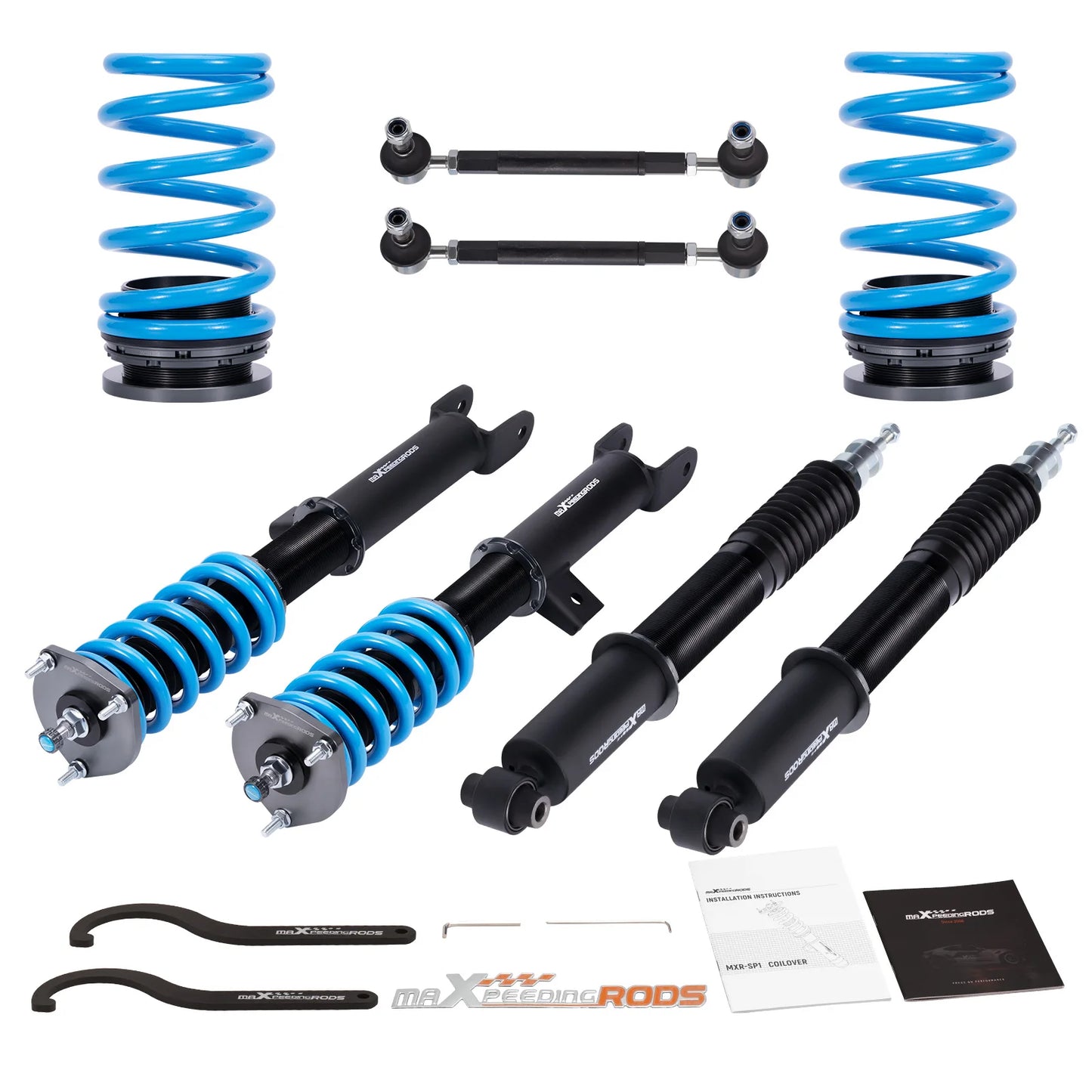 24 Ways Adjustable Damper Force Coilover Lowering Kit For Tesla Model