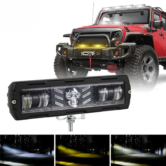 Strip LED Front Bar Light Slotted Car Work Light Off-road Vehicle