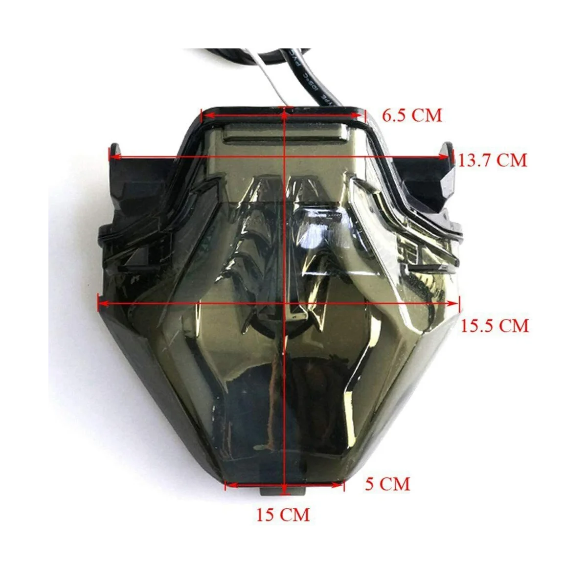 12V LED Tail Light for Motorcycle Off-Road Vehicle -Colour Brake Light