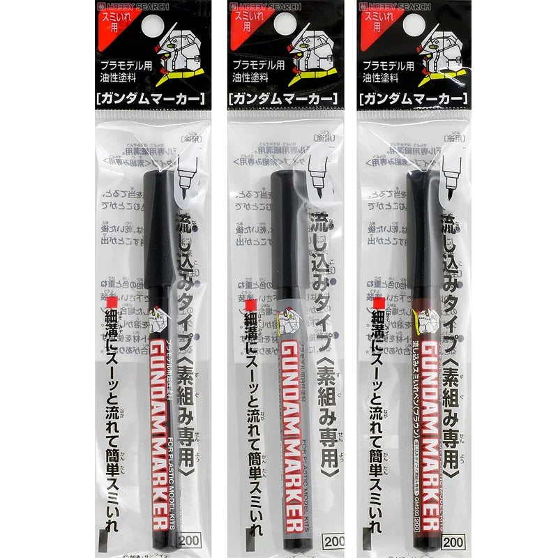 3pcs/set GSI Mr. Hobby Marker Pen Combo Set GM301 GM302 GM303 ( Pour